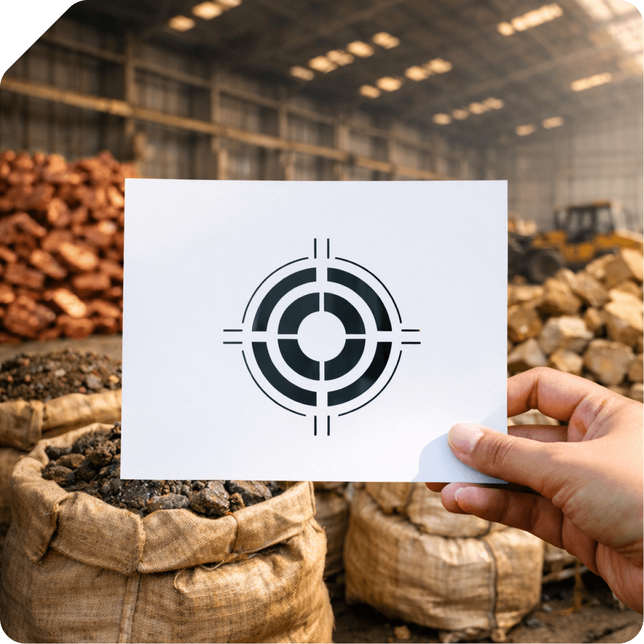 Warehouse with commodity sacks — Mission